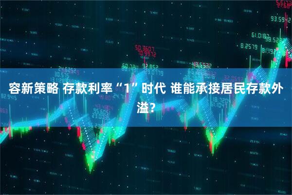 容新策略 存款利率“1”时代 谁能承接居民存款外溢？