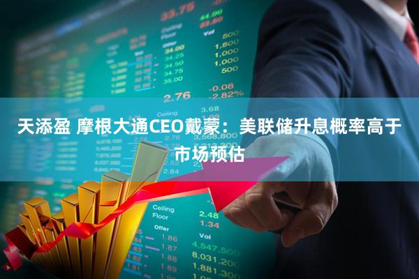 天添盈 摩根大通CEO戴蒙：美联储升息概率高于市场预估