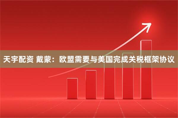 天宇配资 戴蒙：欧盟需要与美国完成关税框架协议
