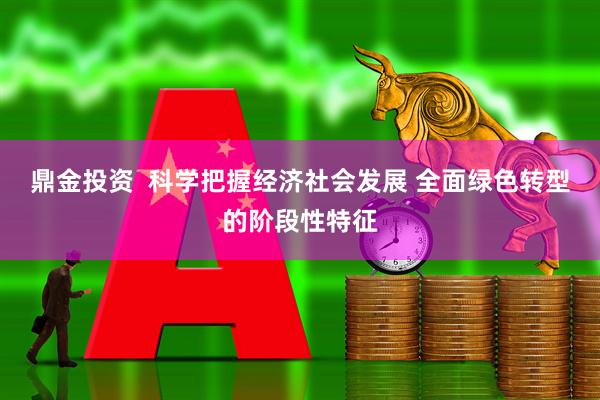 鼎金投资  科学把握经济社会发展 全面绿色转型的阶段性特征