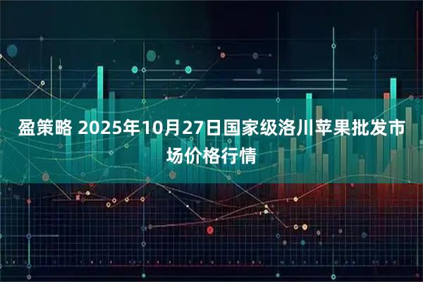盈策略 2025年10月27日国家级洛川苹果批发市场价格行情